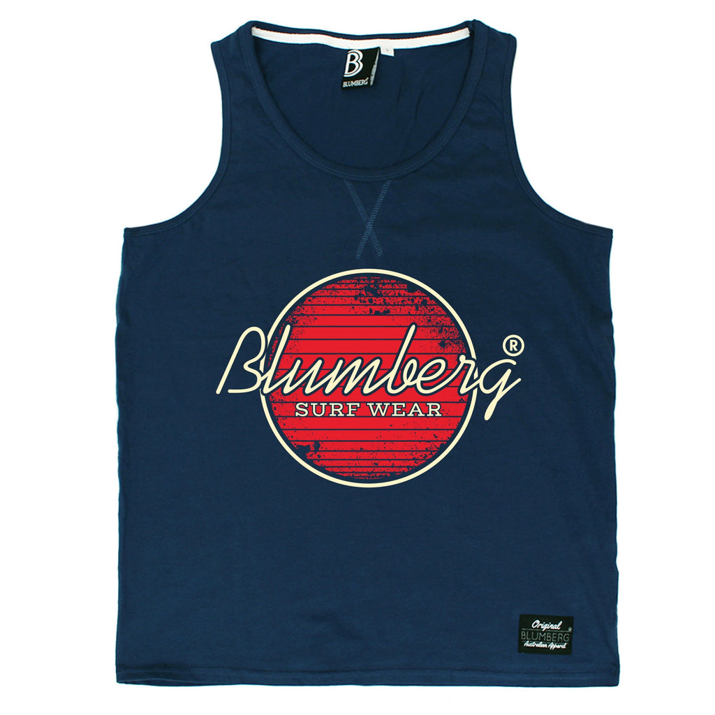 Blumberg Australia Men's Blumberg Surf Wear Red Design Premium Vest Tank Top