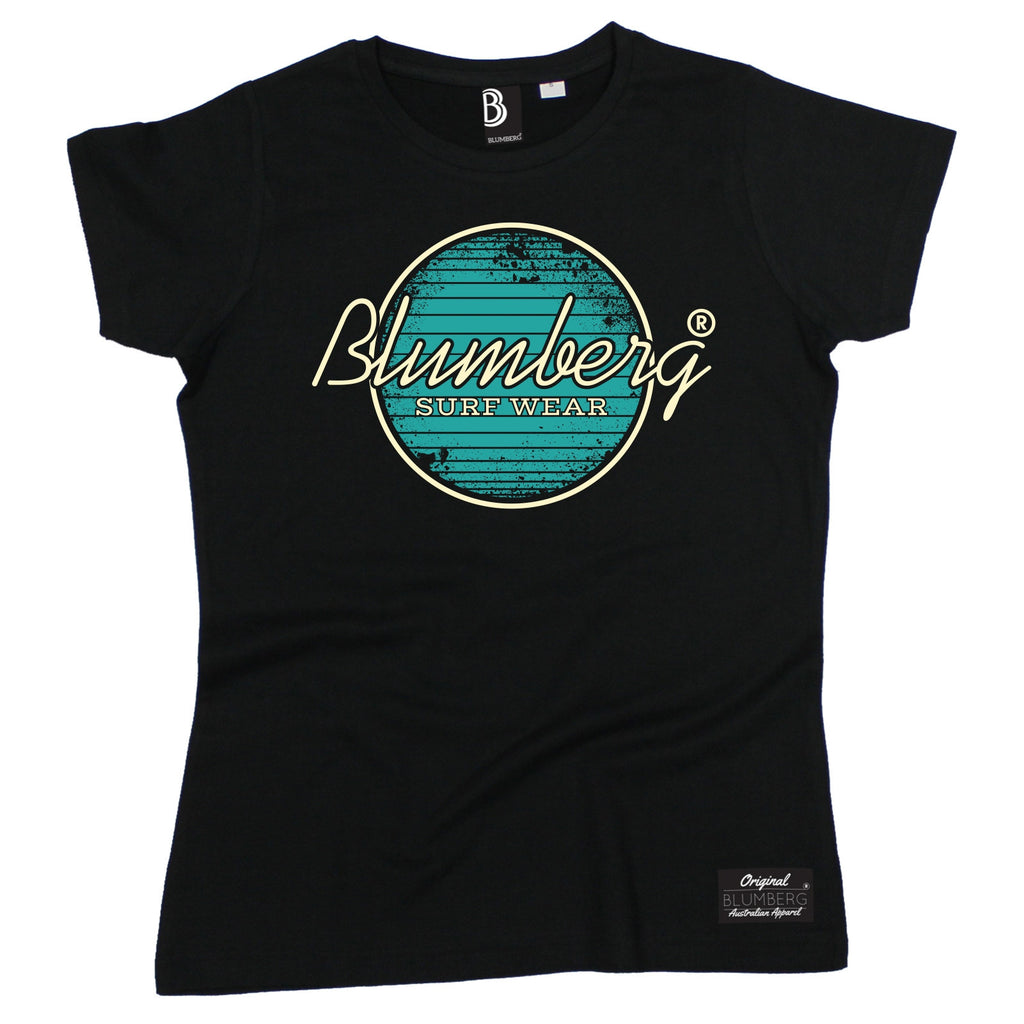 Women's Blumberg Surf Wear Turquoise Design - Premium T-Shirt