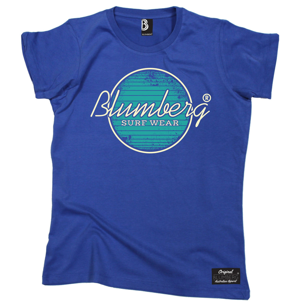 Women's Blumberg Surf Wear Turquoise Design - Premium T-Shirt
