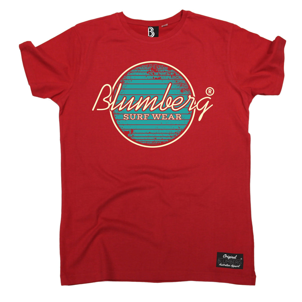 Men's Blumberg Surf Wear Turquoise Design Premium T-Shirt