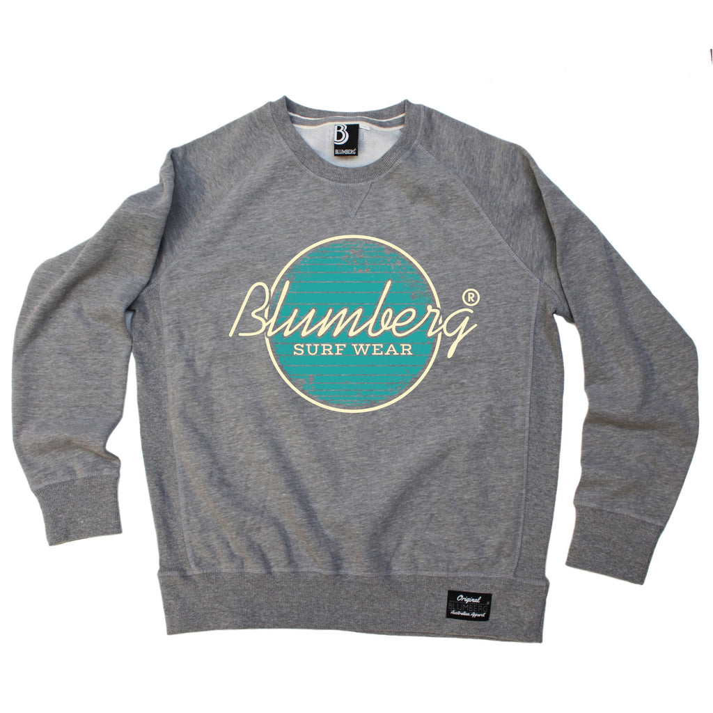 Blumberg Australia Men's Blumberg Surf Wear Turquoise Design Premium Sweatshirt