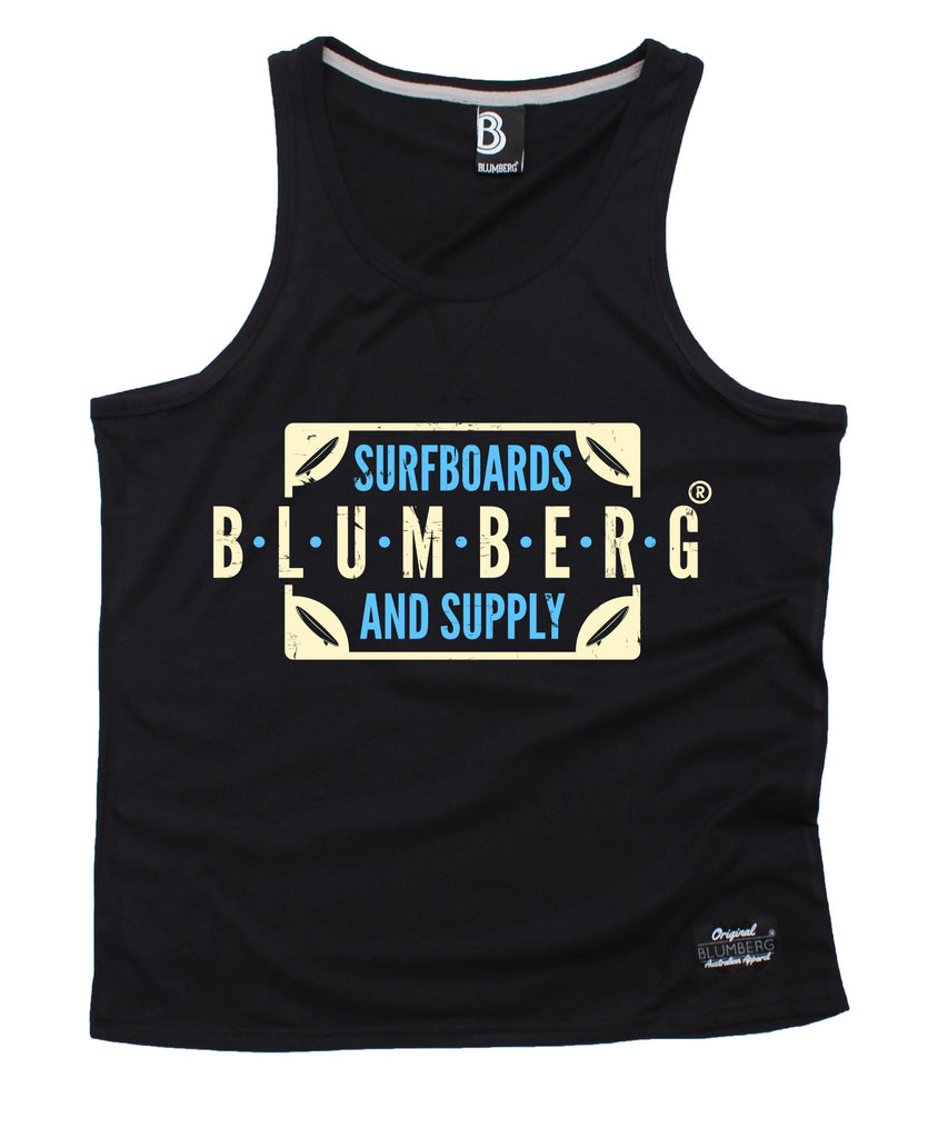 Blumberg Australia Men's Blumberg Surfboards And Supply Proudly Australian Premium Vest Tank Top