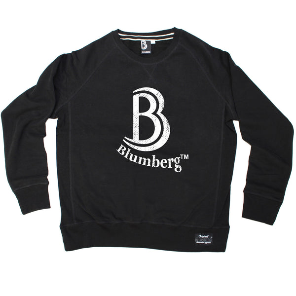 Blumberg Australia Men's B Blumberg White Text Chest Design Premium Sweatshirt