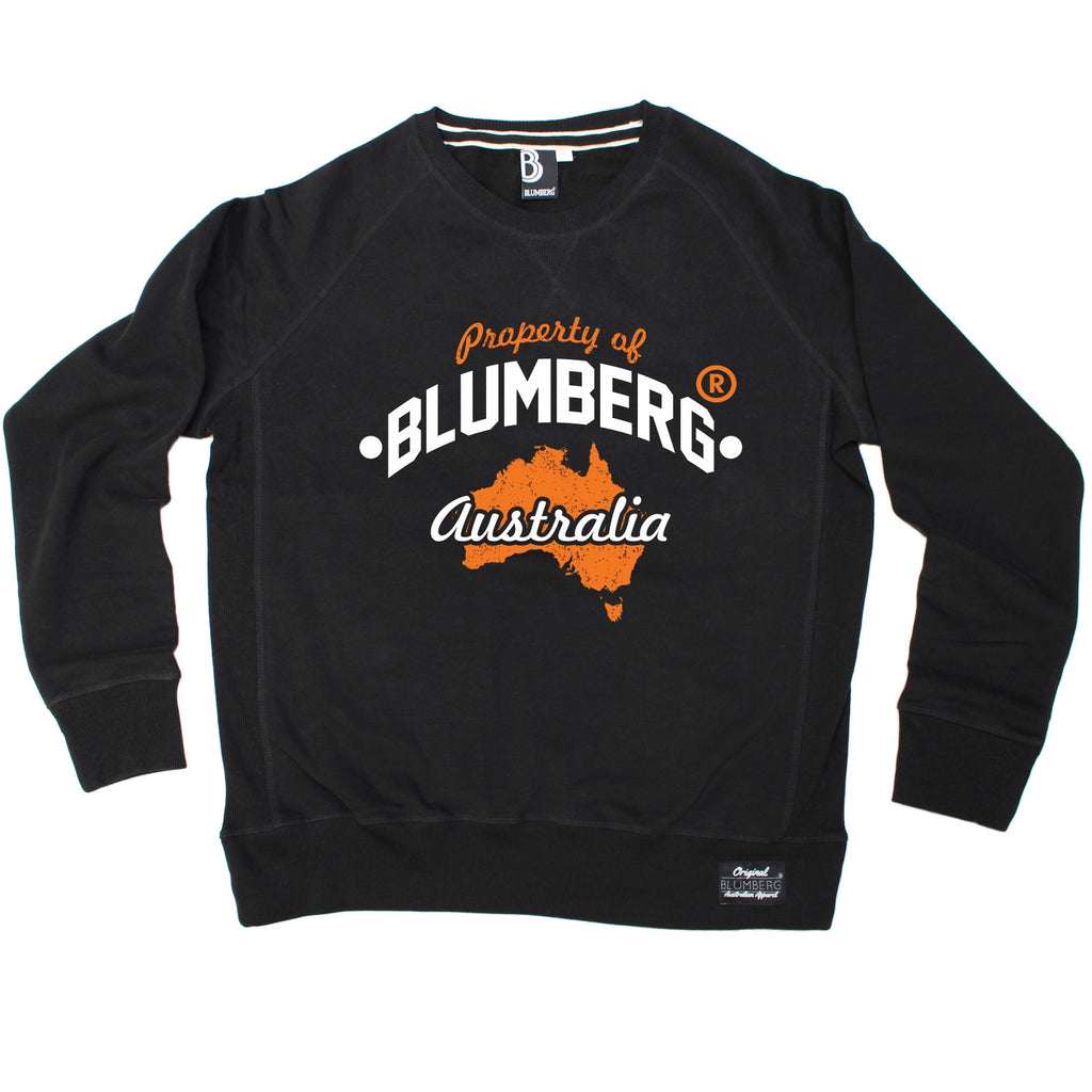 Blumberg Australia Men's Property Of Blumberg Australia Map Premium Sweatshirt