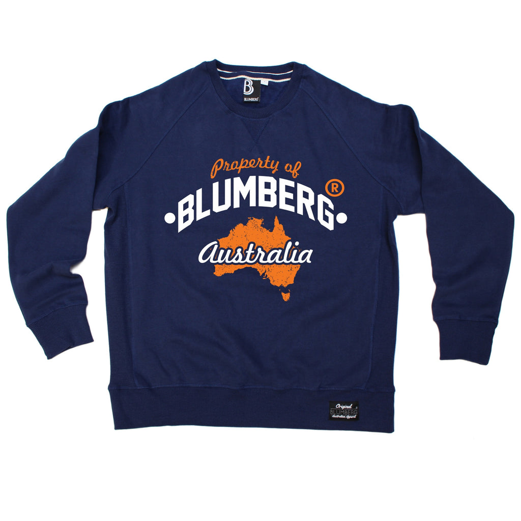 Blumberg Australia Men's Property Of Blumberg Australia Map Premium Sweatshirt
