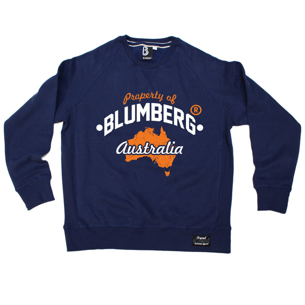 Blumberg Australia Men's Property Of Blumberg Australia Map Premium Sweatshirt