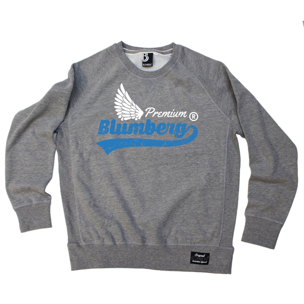 Blumberg Australia Men's Blumberg White Wing Design Premium Sweatshirt