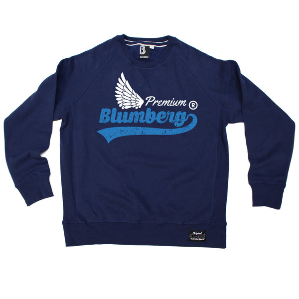 Blumberg Australia Men's Blumberg White Wing Design Premium Sweatshirt