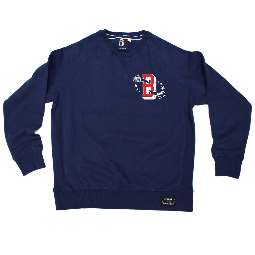 Blumberg Australia Men's B 1971 AUS Breast Pocket Design Premium Sweatshirt
