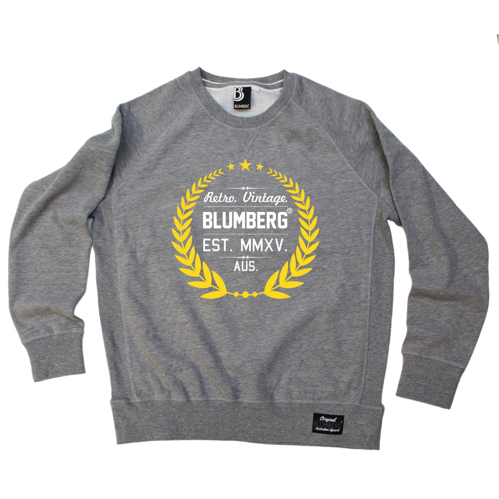 Blumberg Australia Men's Retro Vintage Blumberg Est MMXV Aus Premium Sweatshirt