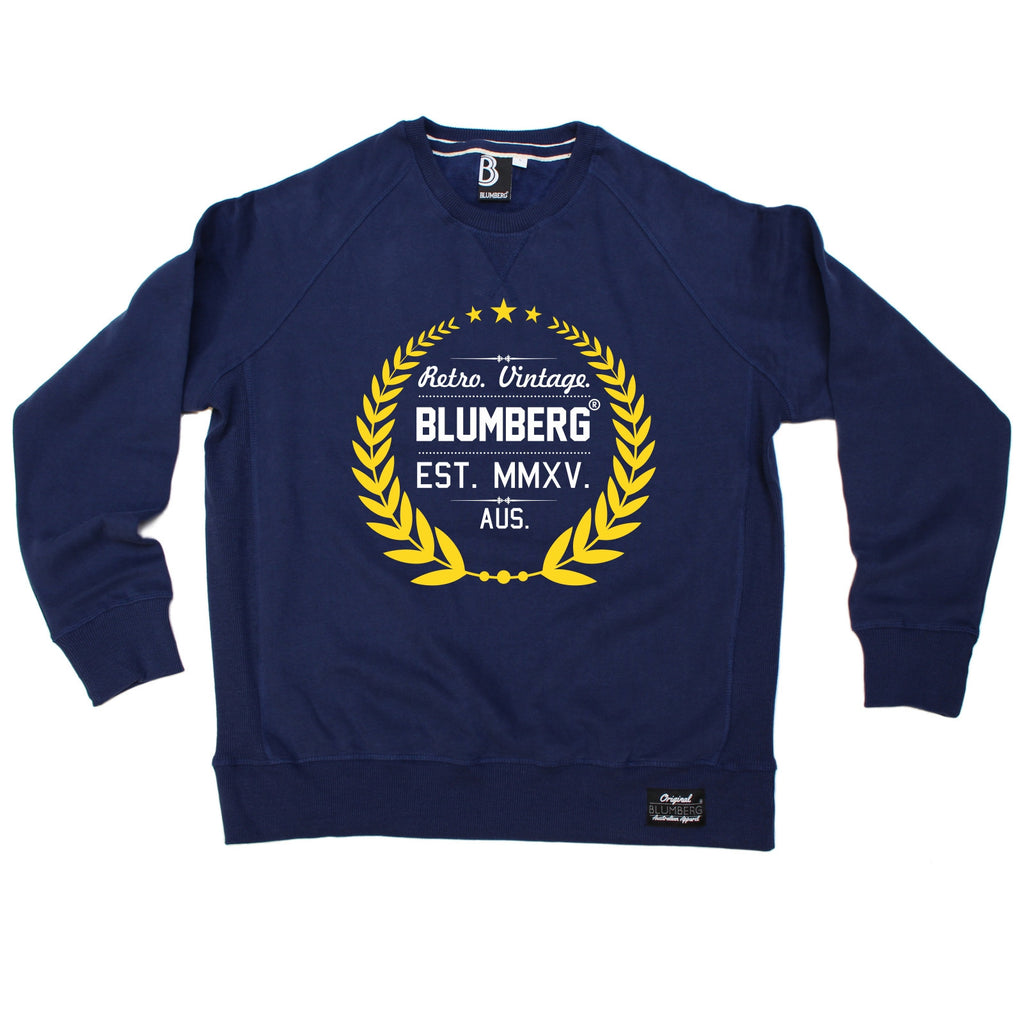Blumberg Australia Men's Retro Vintage Blumberg Est MMXV Aus Premium Sweatshirt