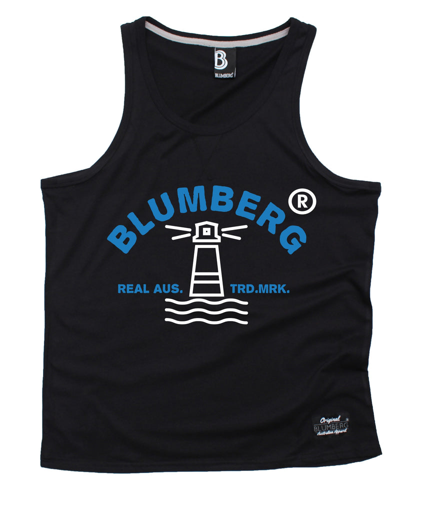 Blumberg Australia Men's Lighthouse Chest Design Premium Vest Tank Top