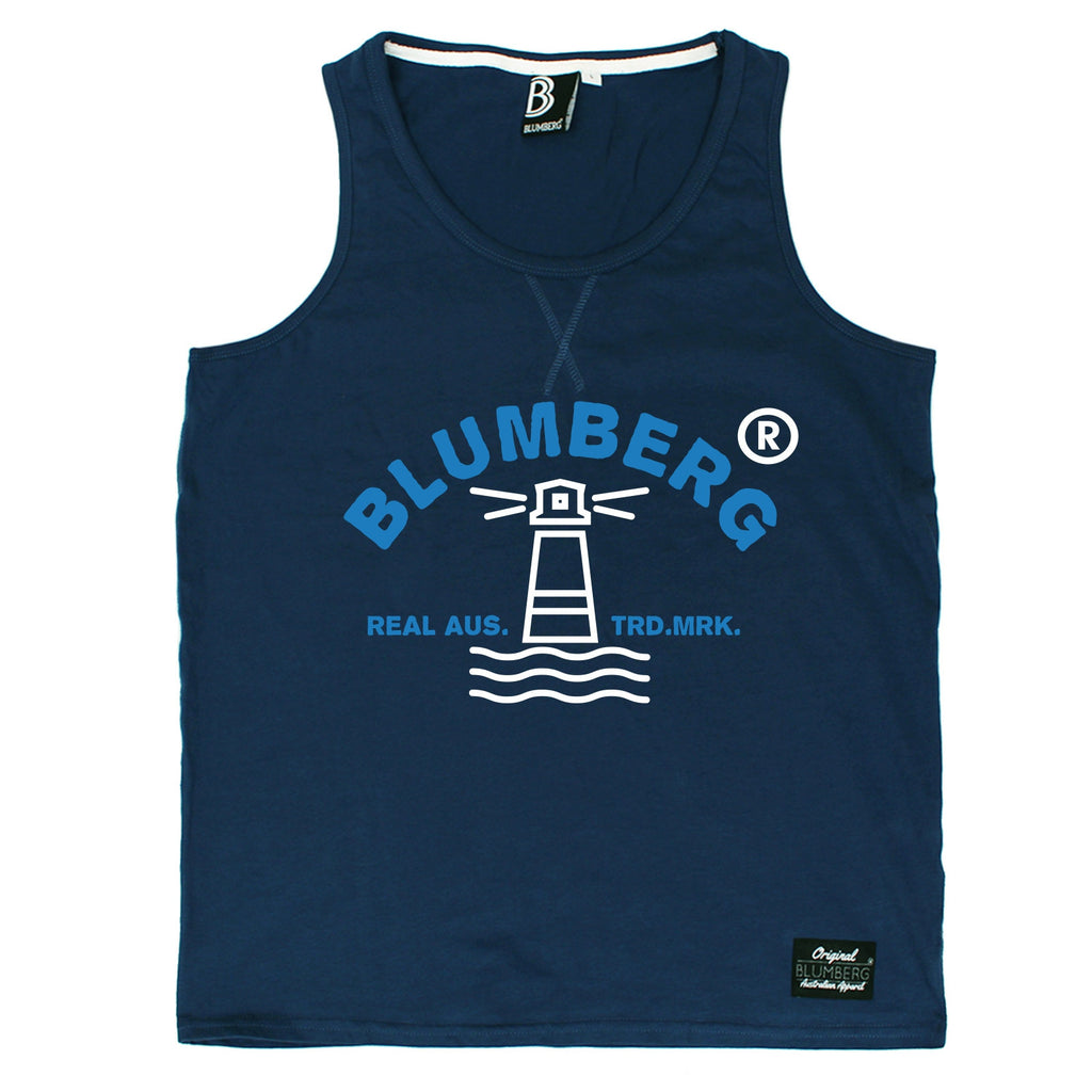 Blumberg Australia Men's Lighthouse Chest Design Premium Vest Tank Top
