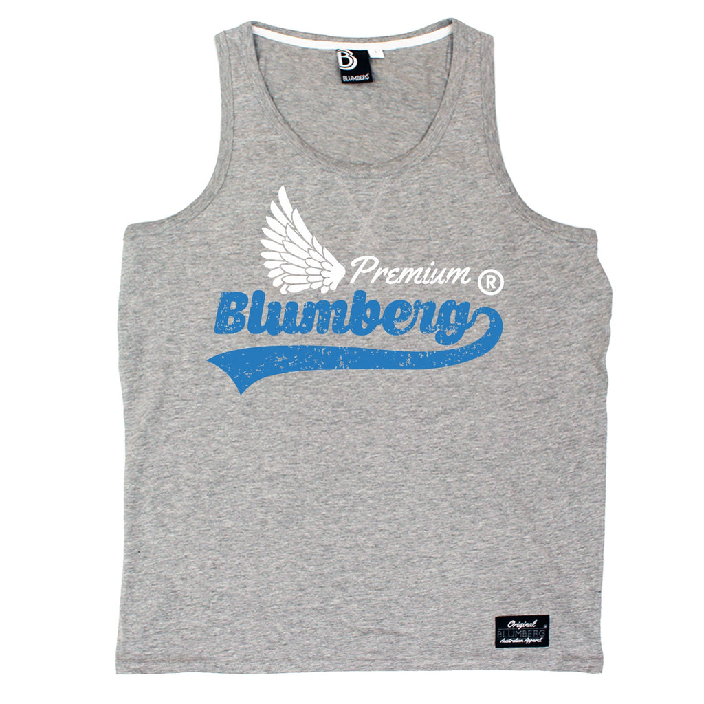 Blumberg Australia Men's Blumberg White Wing Design Premium Vest Tank Top
