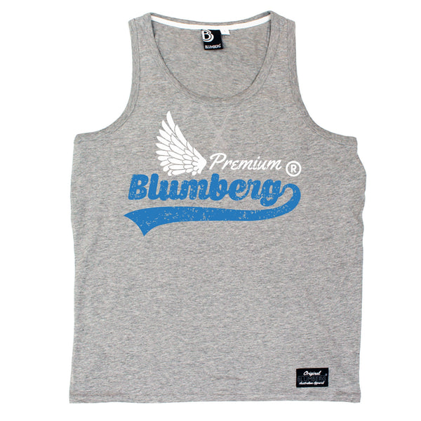 Blumberg Australia Men's Blumberg White Wing Design Premium Vest Tank Top