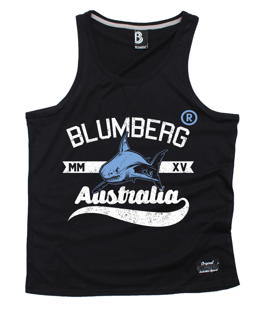 Blumberg Australia Men's MM Shark XV Australia Premium Vest Tank Top