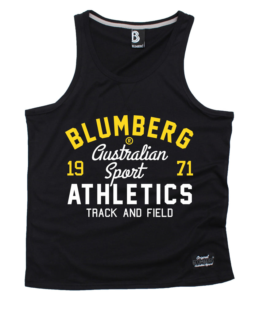 Blumberg Australia Men's Australian Sport Athletics Track And Field 1971 Premium Vest Tank Top